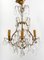 20th Century Bronze and Crystal Cage Chandelier 1