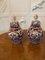 Antique Japanese Imari Lidded Vases, Set of 2 1