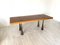 Wooden Table with Cast Iron Legs by Angelo Mangiarotti for La Sorgente del Mobile 1