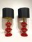 Glass and Brass Table Lamps, 1970s, Set of 2, Image 1