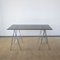 Chromed Steel Desk with Crystal Top, 1970s 1
