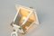 Lanterna da parete neobarocca in oro bianco di Bega, anni '60, Immagine 8