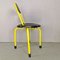 Vintage Clark Yellow Folding Chairs by Lucci and Orlandini for Lammm, 1980s, Set of 4 3