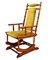 Vintage English Wooden Rocking Chair, 1950s, Image 1