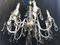 Lámpara de araña de cristal tallado a mano, años 50, Imagen 33