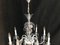 Lámpara de araña de cristal tallado a mano, años 50, Imagen 20