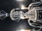 Lámpara de araña de cristal tallado a mano, años 50, Imagen 12