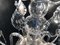 Lámpara de araña de cristal tallado a mano, años 50, Imagen 14