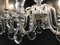 Lámpara de araña de cristal tallado a mano, años 50, Imagen 8