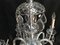 Lámpara de araña de cristal tallado a mano, años 50, Imagen 36