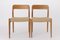 Oak Chairs #75 by Niels Otto Møller for J. L. Møllers, 1950s, Set of 2 2