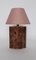 Vintage Ceramic Table Lamp with Shade, Italy, 1990s 1