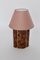 Vintage Ceramic Table Lamp with Shade, Italy, 1990s, Image 5