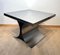 Mid-Century Curved Side Table in Brushed Metal & Lacquer, France, 1970, Image 5