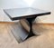 Mid-Century Curved Side Table in Brushed Metal & Lacquer, France, 1970, Image 4