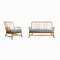 Mid-Century Elm Windsor Jubilee Sofa and Armchair Set by Ercol, 1960s, Set of 2, Image 16