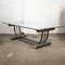 Vintage Glass and Chrome Harp Shaped Coffee Table by Dia, 1970s 2