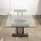 Vintage Glass and Chrome Harp Shaped Coffee Table by Dia, 1970s, Image 4