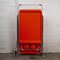Mid-Century Italian Foldable Orange Plastic and Chromed Metal Bar Cart, 1960s 8