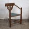Mid-Century Swedish Oak Carved Monk Chair, 1950s 5