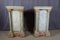 Large Wooden Columns in Faux Marble, Set of 2 1