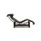 Black Leather LC 4 Lounger by Le Corbusier for Cassina 9