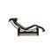 Chaise Longue LC 4 en Cuir Noir par Le Corbusier pour Cassina 9