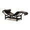 Black Leather LC 4 Lounger by Le Corbusier for Cassina, Image 3