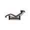 Chaise Longue LC 4 en Cuir Noir par Le Corbusier pour Cassina 11