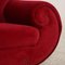 Rotes 3-Sitzer Gaudi Sofa aus Samt von Bretz 4