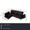 Dark Brown Leather Moule Corner Sofa from Brühl 2