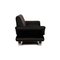 Black Leather Three Seater Rossini Sofa & Pouf from Koinor, Set of 2, Image 9