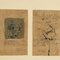 Giorgio Bellandi, Composizione astratta, XX secolo, Tecnica mista su carta, con cornice, Immagine 3