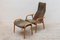 Lounge Chair and Stool Lamino by Yngve Ekström for Swedese, Set of 2 3