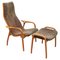 Lounge Chair and Stool Lamino by Yngve Ekström for Swedese, Set of 2 1