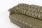 Green Leather Sofa in the style of Chesterfield from Skippers, Denmark, Image 7