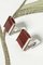 Silver and Carnelian Cufflinks by Elis Kauppi, Set of 2 3