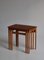 Danish Teak and Oak Nesting Tables by Svend Aage Madsen, 1950s, Set of 3 3