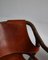 Set of Modern Danish Lounge Chairs Manilla in Stained Bamboo and Saddle Leather, 1960s 17