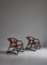 Modern Danish Lounge Chairs Manilla in Stained Bamboo and Saddle Leather, 1960s, Set of 2 8