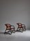 Set of Modern Danish Lounge Chairs Manilla in Stained Bamboo and Saddle Leather, 1960s 8