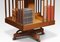 Walnut and Ash Four Tier Revolving Bookcase, Image 3