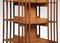 Drehbares 4-stufiges Bücherregal aus Nussholz & Eschenholz 5