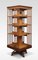 Walnut and Ash Four Tier Revolving Bookcase, Image 1