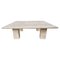 Italian Travertine Coffee Table by Angelo Mangiarotti for Up&up 1