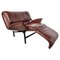 Vintage Leather Veranda Lounge Chair by Vico Magistretti for Cassina, 1980s 1