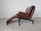 Vintage Leather Veranda Lounge Chair by Vico Magistretti for Cassina, 1980s 6
