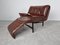 Vintage Leather Veranda Lounge Chair by Vico Magistretti for Cassina, 1980s 5