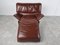 Vintage Leather Veranda Lounge Chair by Vico Magistretti for Cassina, 1980s, Image 4