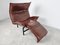 Vintage Leather Veranda Lounge Chair by Vico Magistretti for Cassina, 1980s 2